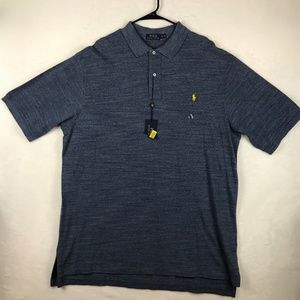 Polo Ralph Lauren Polo Shirt Mens Size 2XLT Tall Blue Short Sleeve NWT